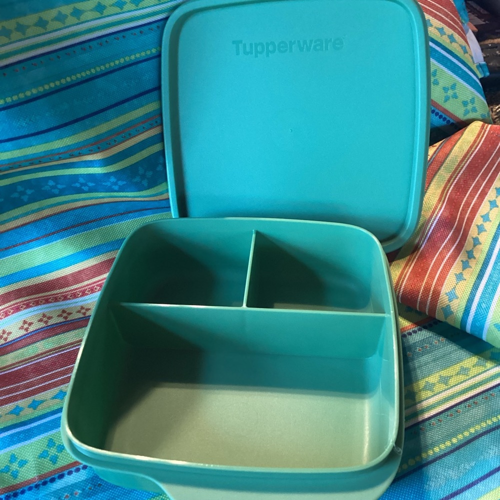 Tupperware Lunch-It 3 compartment container in Clover color